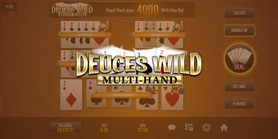 Deuces Wild (Multi-Hand) by Rival Powered, available for your casino platform