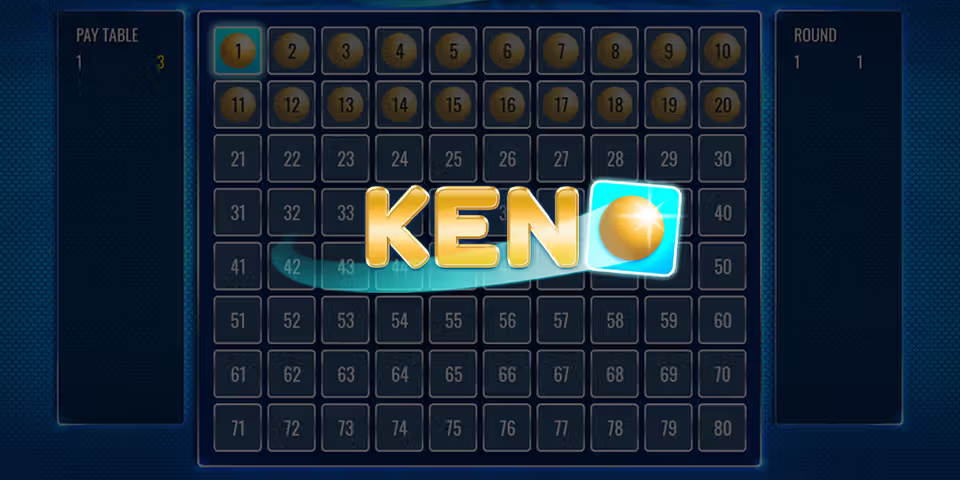 Keno by Rival Powered, available for your casino platform