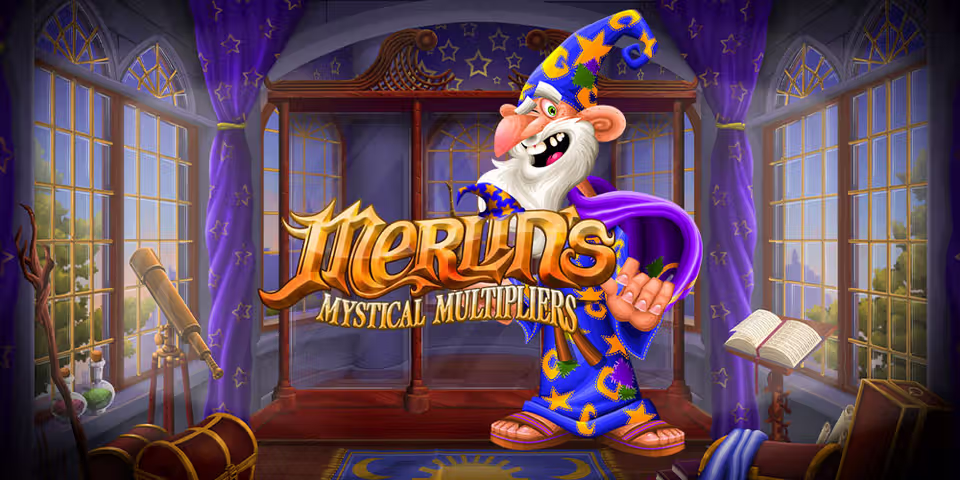 Merlin's Mystical Multipliers by Rival Powered, available for your casino platform