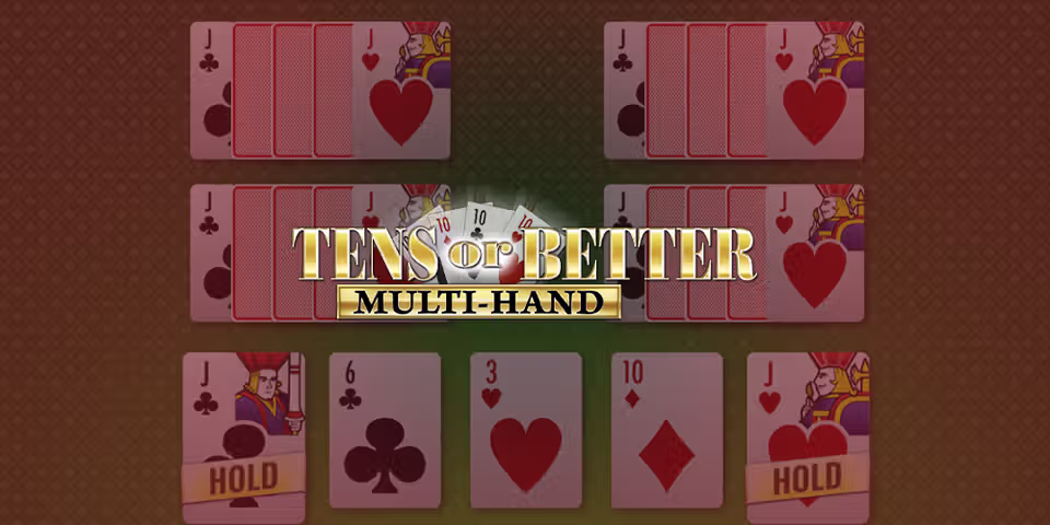 Tens or Better (Multi-Hand) by Rival Powered, available for your casino platform