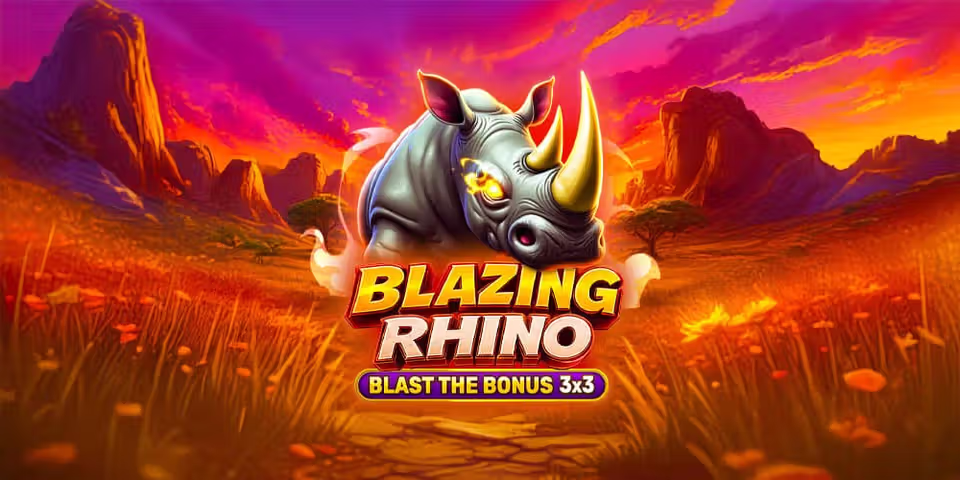 Blazing Rhino - Blast The Bonus 3x3 by Spinomenal, available for your casino platform