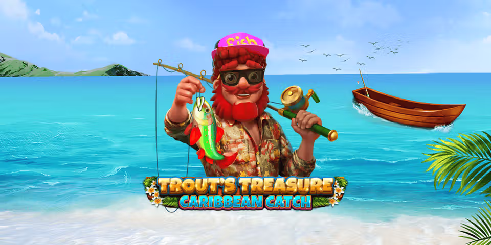 Trout's Treasure - Caribbean Catch by Spinomenal, available for your casino platform