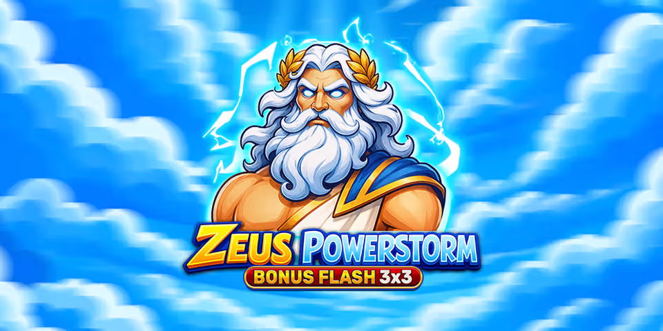 Zeus Powerstorm - Bonus Flash 3x3 by Spinomenal, available for your casino platform
