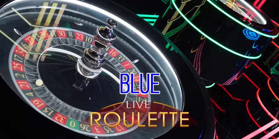 Blue Roulette casino game by Skywind Live
