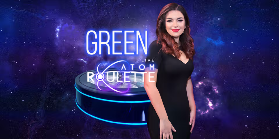 Green Atom Roulette by Skywind Live, available for your casino platform