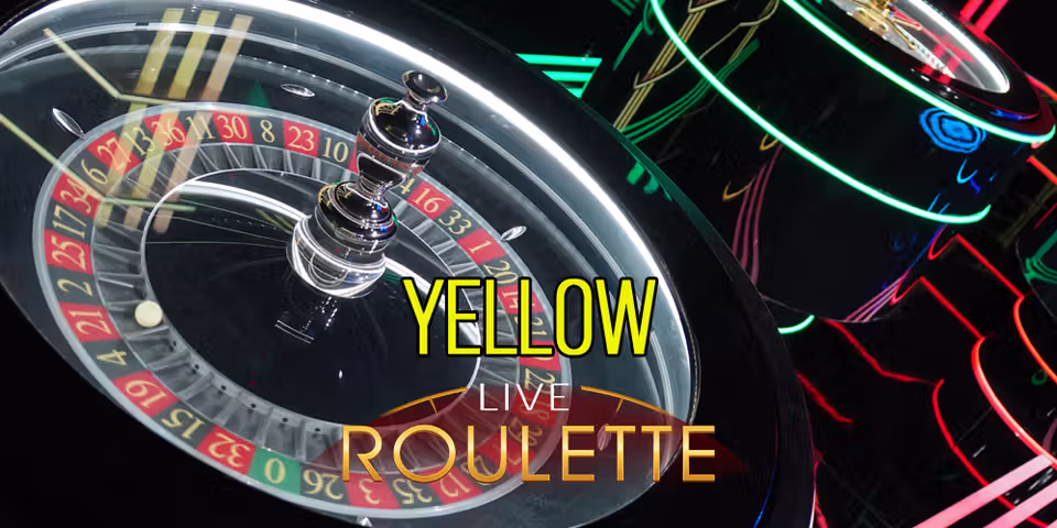 Yellow Roulette by Skywind Live, available for your casino platform