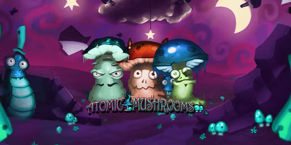 Atomic Mushrooms casino game by Thunderspin