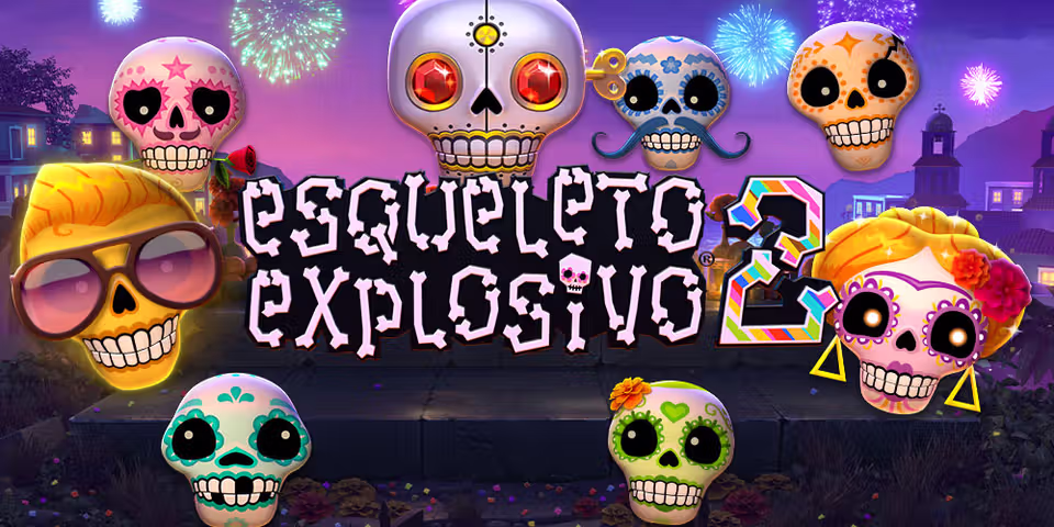 Esqueleto Explosivo 2 by Thunderkick, available for your casino platform