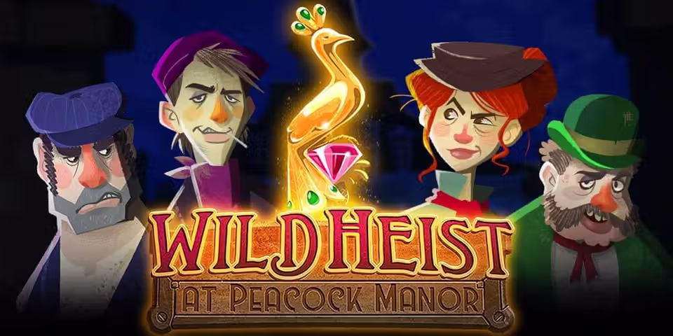 Wild Heist at Peacock Manor by Thunderkick, available for your casino platform