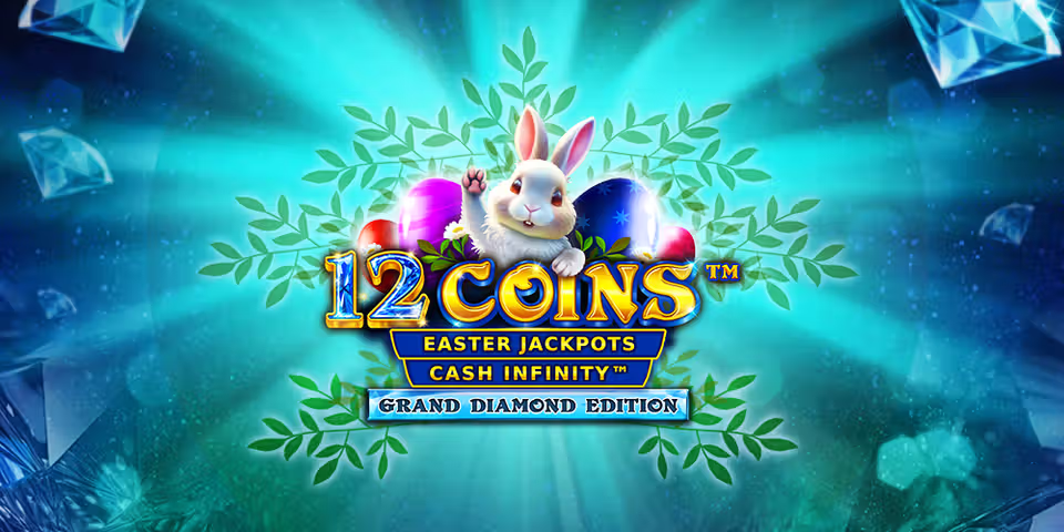 12 Coins Grand Diamond Edition Easter Jackpots by VoltEnt, available for your casino platform