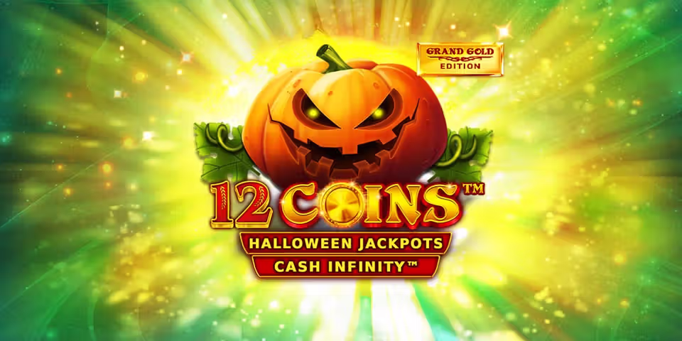 12 Coins Grand Gold Edition Halloween Jackpots by VoltEnt, available for your casino platform