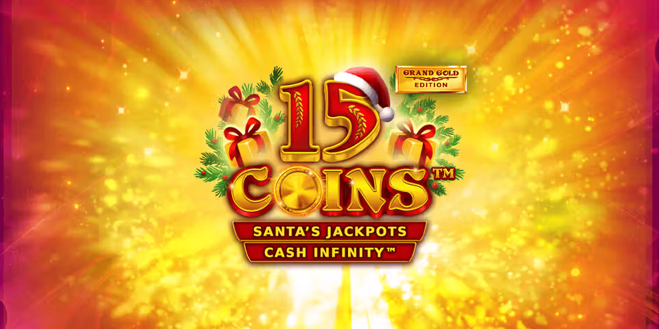15 Coins Grand Gold Edition Santas Jackpots by VoltEnt, available for your casino platform