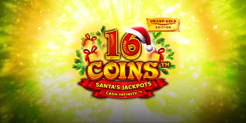 16 Coins Grand Gold Edition Santas Jackpots by VoltEnt, available for your casino platform
