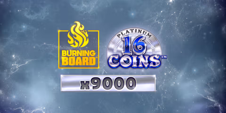 16 Coins Platinum Burning Board by VoltEnt, available for your casino platform