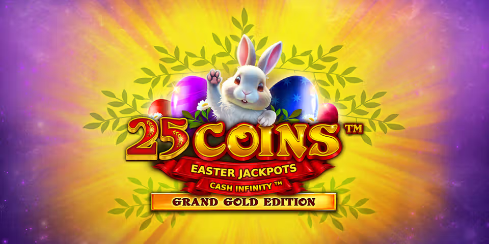 25 Coins Grand Gold Edition Easter Jackpots by VoltEnt, available for your casino platform