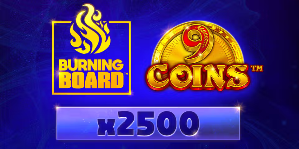 9 Coins Burning Board by VoltEnt, available for your casino platform