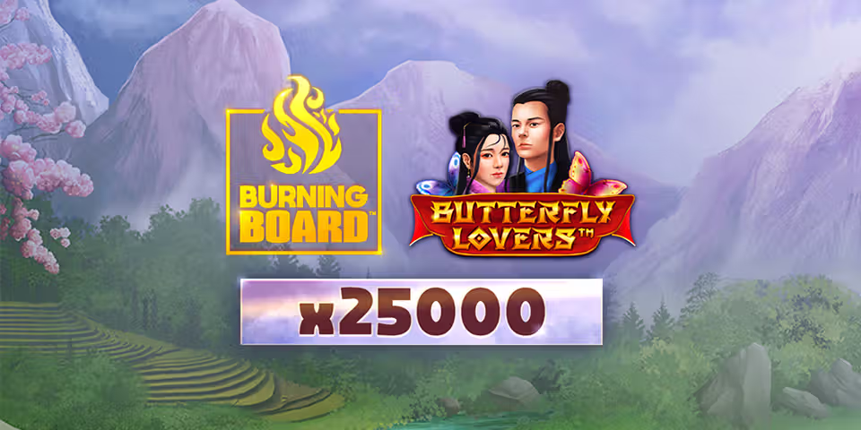 Butterfly Lovers Burning Board by VoltEnt, available for your casino platform