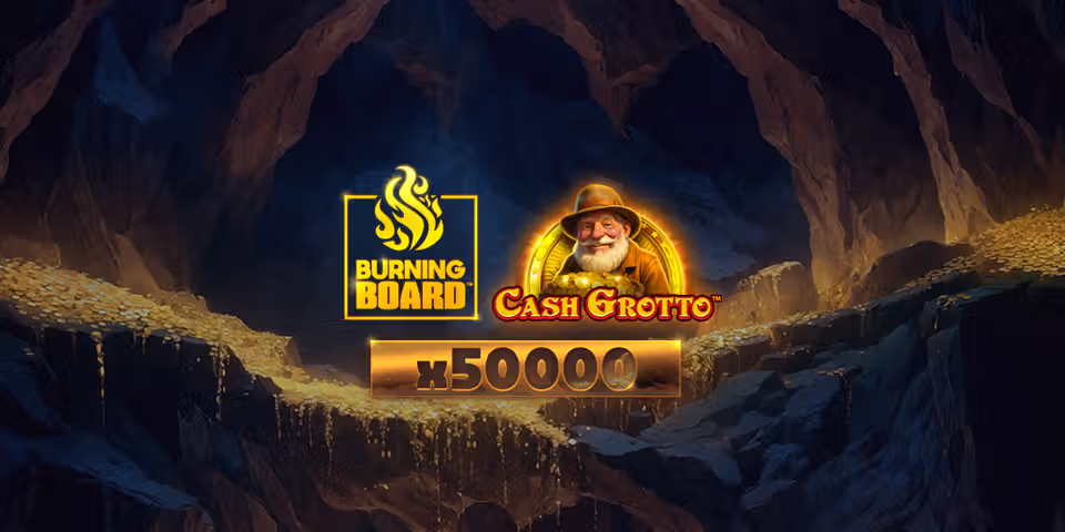 Cash Grotto Burning Board by VoltEnt, available for your casino platform