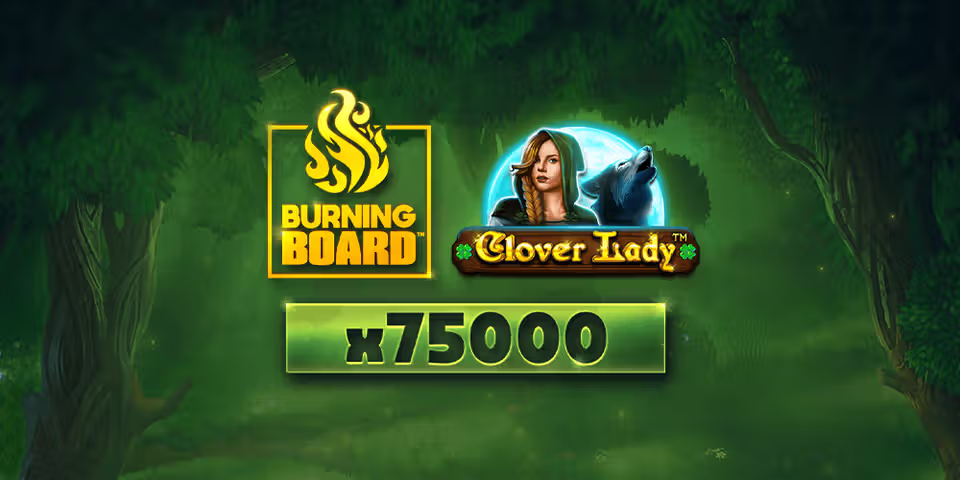 Clover Lady Burning Board by VoltEnt, available to add to your casino platform