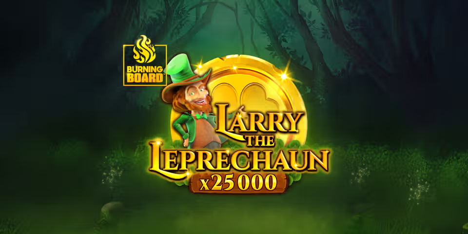 Larry the Leprechaun Burning Board by VoltEnt, available for your casino platform
