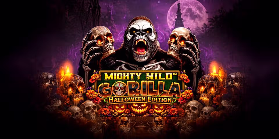 Mighty Wild™: Gorilla Halloween Edition by VoltEnt, available for your casino platform