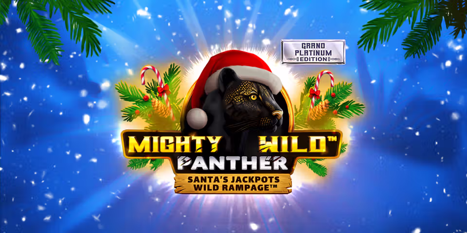 Mighty Wild: Panther Grand Platinum Edition Santas Jackpots by VoltEnt, available for your casino platform