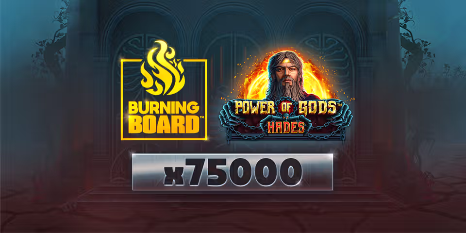 Power of Gods: Hades Burning Board by VoltEnt, available for your casino platform