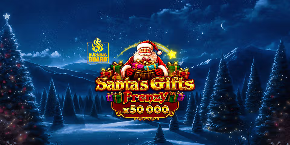 Santa's Gift Frenzy Burning Board by VoltEnt, available for your casino platform