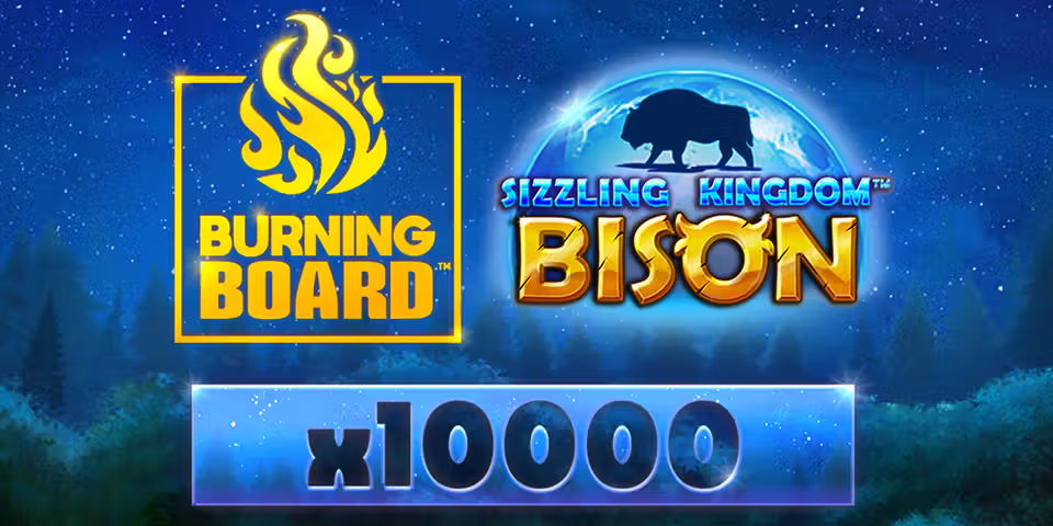 Sizzling Kingdom: Bison Burning Board by VoltEnt, available to add to your casino platform