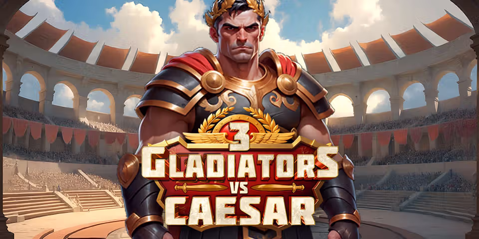 3 Gladiators vs Caesar by Yggdrasil, available for your casino platform