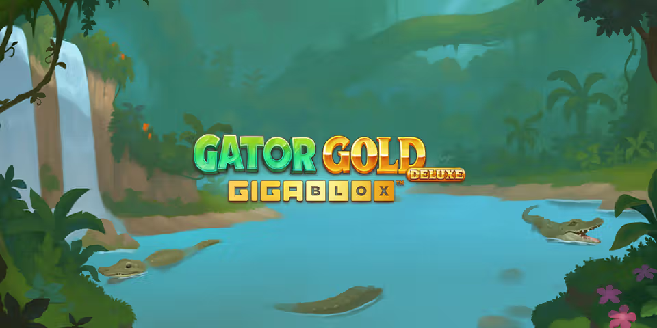 Gator Gold Deluxe Gigablox by Yggdrasil, available for your casino platform