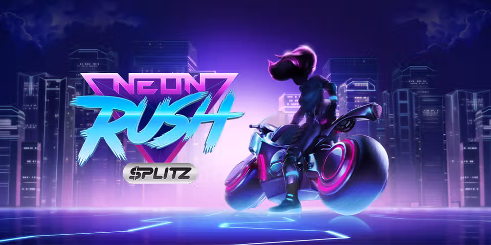Neon Rush: Splitz by Yggdrasil, available for your casino platform